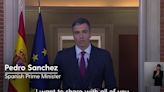 Spanish Prime Minister Pedro Sanchez says he will continue in office