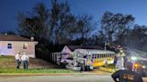 Burning school bus without a driver plows into home, Missouri reports say. ‘So crazy’