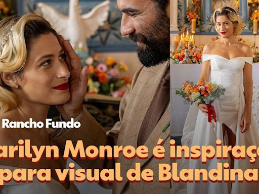 No Rancho Fundo: Blandina se casa com visual inspirado em Marilyn Monroe; veja fotos!