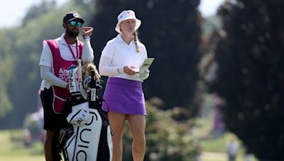 Weeks after turning professional, Ingrid Lindblad cards 64 at Evian to lead first LPGA event as a pro