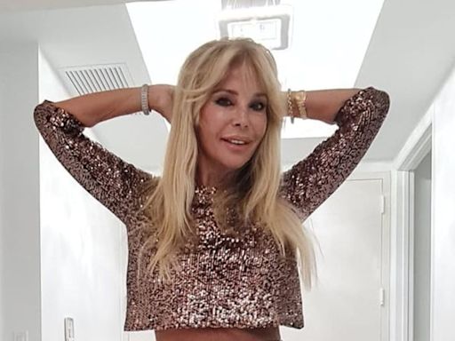 Graciela Alfano causó furor con su look de brillos y transparencias durante su estadía en Croacia