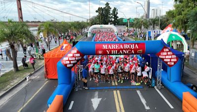 Maratón de Unión: Fiesta en rojo y blanco en la Costanera Oeste