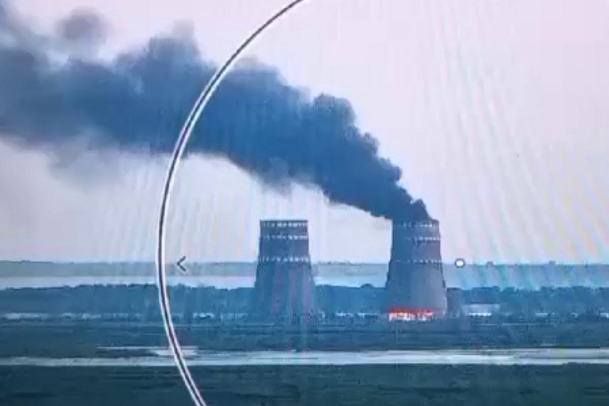 Ukraine-Russia war latest: Fire at nuclear power plant as Ukrainian troops advance 30km into Russia