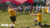 Watch the moment couple get engaged at Glastonbury Festival
