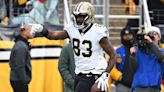 Saints’ Juwan Johnson studying Julian Edelman, trying to improve his all-around game