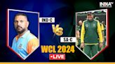 IND-C vs SA-C WCL 2024 Live Score: India Champions bowlers look for early wickets in decider for semi-final