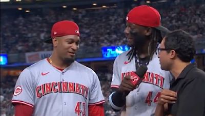 Elly De La Cruz Made Sweetest Gesture for Reds Teammate During Postgame Interview