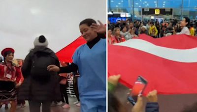 Aeropuerto Jorge Chávez recibe con música, baile y tradición a los viajeros que llegan al Perú por Fiestas Patrias