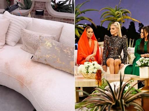 “Real Housewives of Beverly Hills” Season 13 Reunion Couches Covered in Makeup and Spray Tan Stains After Taping