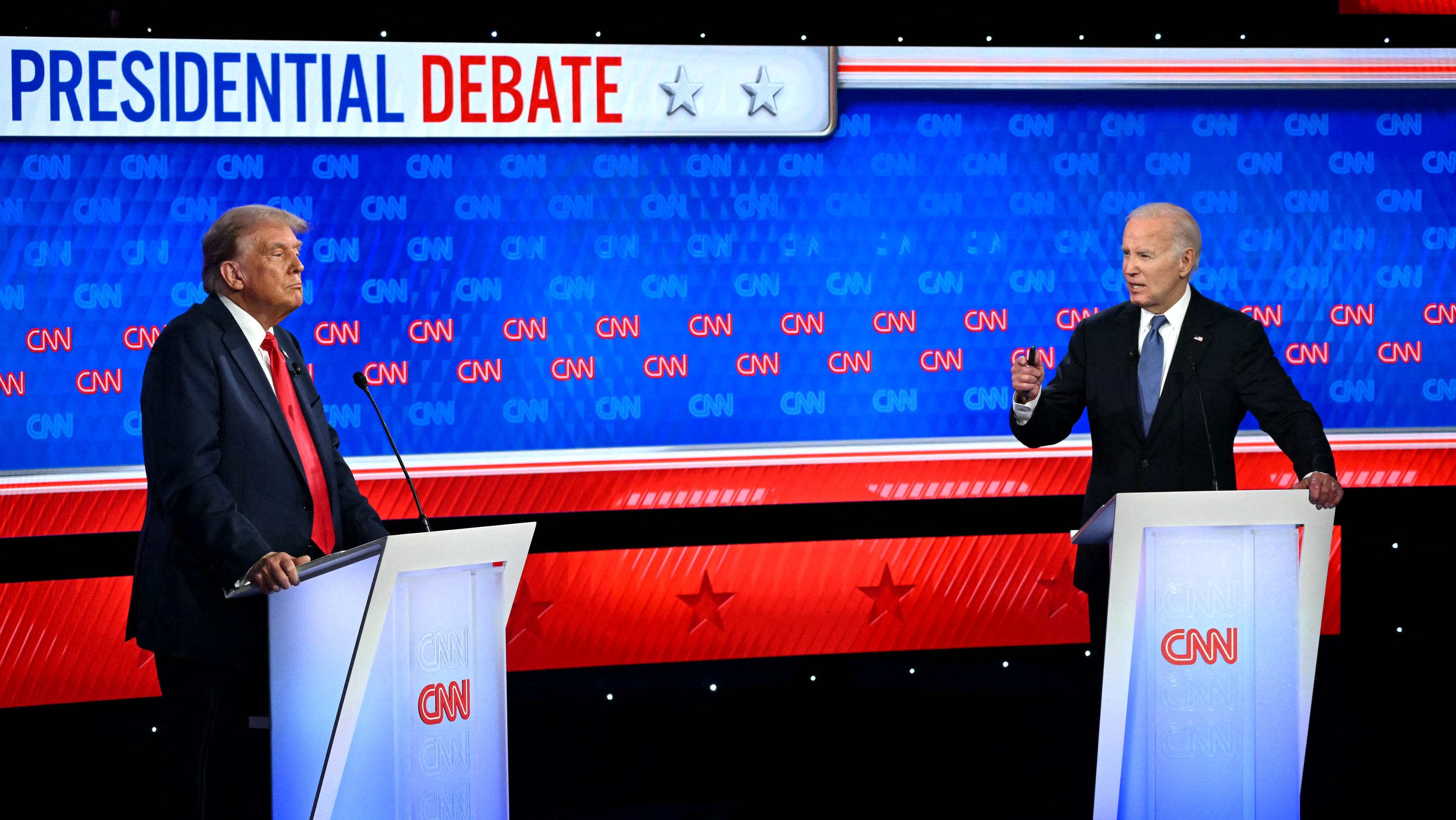 Presidential debate replay: Democrats sweat after Joe Biden freezes during pivotal debate