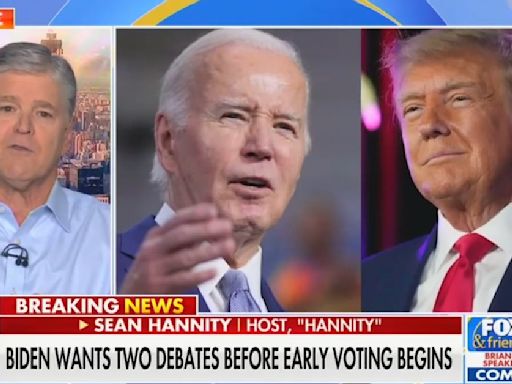 Sean Hannity Supports Biden’s Plan to Cut Mics at Debates: Will Keep Trump From Being ‘Too Aggressive’