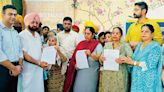 Sahnewal: MLA Hardeep Singh Mundian hands over approval letters to beneficiaries at camp