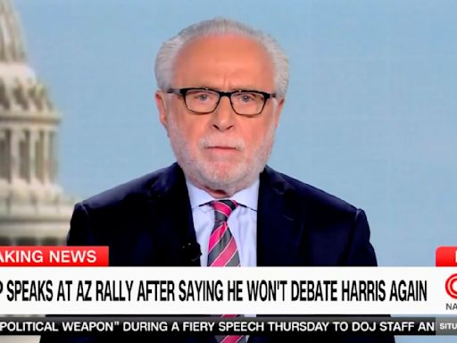 Wolf Blitzer Says CNN Is Cutting Away From Trump’s ‘Very Weird Statements’