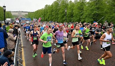 Belfast City Marathon: Race under way with record entrant numbers