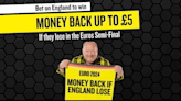 Netherlands v England offer: Get £5 cash back if England lose with talkSPORT BET