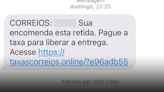 "Encomenda retida": golpistas mandam mensagem com link falso dos Correios