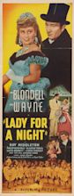 Lady for a Night (1942) movie poster