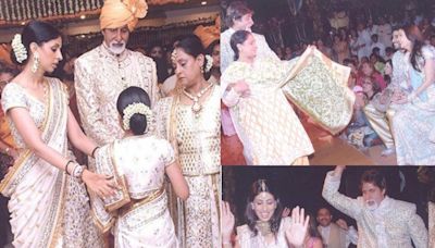 Amitabh & Jaya Bachchan Perform at Abhishek-Aishwarya's Wedding; Shweta Dances in Baaraat in Unseen Pics - News18