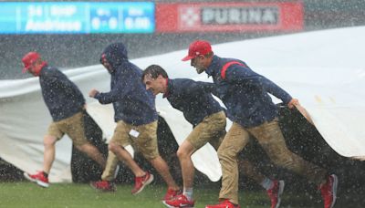 White Sox game in rain delay with one out left in extra innings