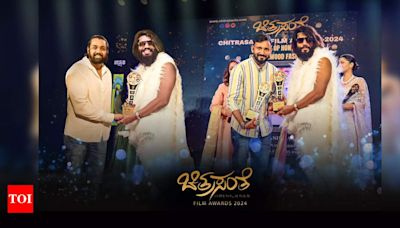 ...Dr Yash Ramu awarded the Best Fashion Guru of Sandalwood by director Chethan...Prince Dhruva Sarja | Hindi Movie News - Times of India