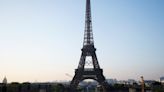 Olympic rings displayed on Eiffel Tower 50 days before Paris 2024 Games