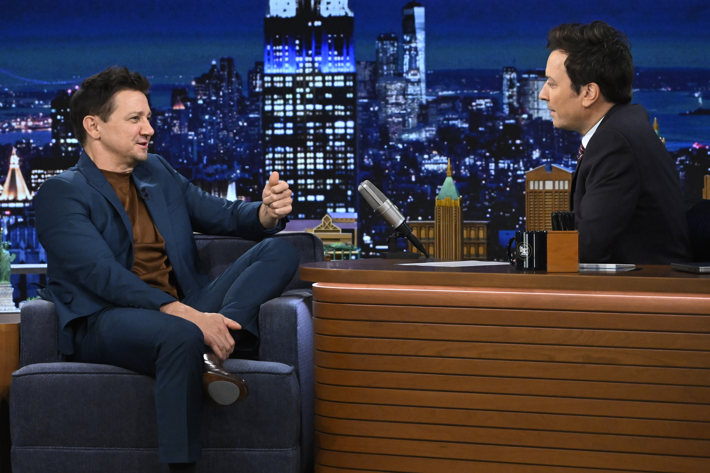 Jeremy Renner Tells Jimmy Fallon Of Lessons Learned From Horrific Snowplow Accident