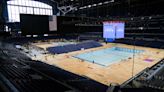 Watch as Lucas Oil Stadium builds a pool for the USA Olympic swim team trials