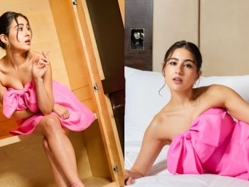 Sara Ali Khan Looks Like A Barbie Doll In Pink Short Dress, Fans Call Her Pretty; See Photos - News18