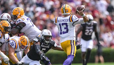 South Carolina interception pick-6 nullified after penalty by Kyle Kennard late in 4th quarter of LSU loss