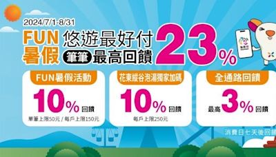 FUN暑假狂歡季 悠遊付熱情回饋最高飆23%