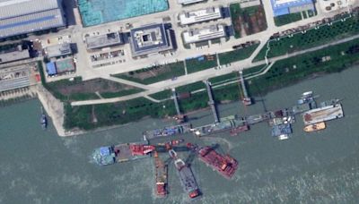 Satellite images show China's new nuclear submarine sinking during construction, says US official