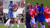 Chelsea and Wrexham stars clash in bust-up just minutes into pre-season draw