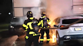 Officials: Fire was intentionally set; car blaze spreads, damages 5 vehicles in Miami - WSVN 7News | Miami News, Weather, Sports | Fort Lauderdale