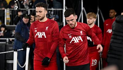 Liverpool injury latest and return dates including Diogo Jota and Andy Robertson