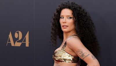 Halsey Channeled Cher Wearing a Sequin Bra and Skirt with Gigantic Hip Cutouts