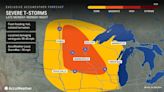 Severe storms to rattle Midwest as major river flooding continues