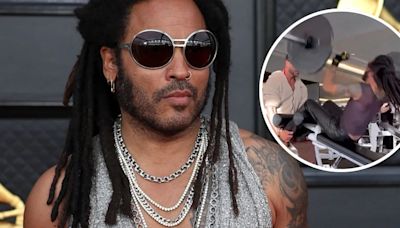 Lenny Kravitz presumió su físico a los 59 años con impactante video en el gimnasio