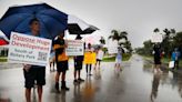 Cape Coral residents protest proposed Redfish Pointe development of homes, shops, hotel