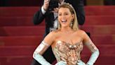 Blake Lively Fixes Her Met Gala Dress on Display at Kensington Palace