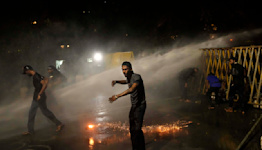 Sri Lanka police tear gas protesters opposed to president