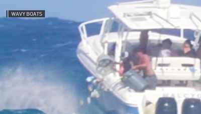 FWC investigating shocking video showing boaters dumping trash into ocean