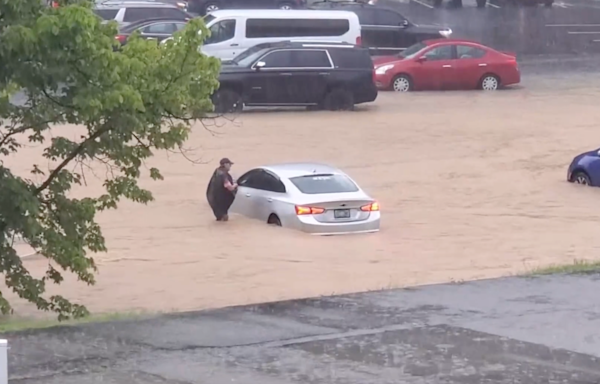 Dollywood flash flooding leaves visitors wading through waist-deep water to escape washed-out park