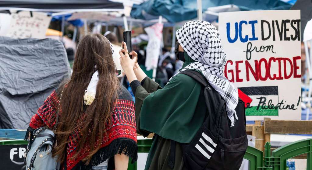 UC Irvine, Chapman University Gaza solidarity encampments continue