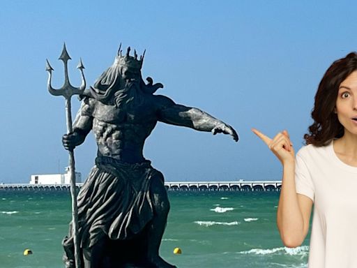 Huracán Beryl: ¿Quién es Poseidón, dios del mar que tiene una estatua en Yucatán?