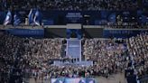 Olympics medalists celebrate in front of fans at new Champions Park in Paris