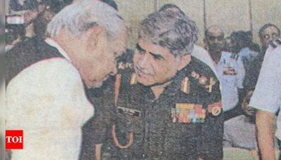 Atal Bihari Vajpayee was a great listener, gave us free hand on Army strategy: Former Army chief General V P Malik | Chandigarh News - Times of India