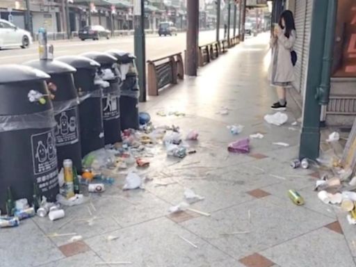 京都街頭垃圾滿地、居民擠不上公車 都被「過度旅遊」害慘