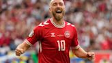 Eriksen scores in Denmark's 1-1 draw with Slovenia at Euro 2024, 3 years after his onfield collapse