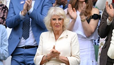 Queen Camilla Arrives At Wimbledon in Her Tennis Whites