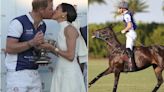 Harry y Meghan se roban el protagonismo de torneo de polo con beso de película